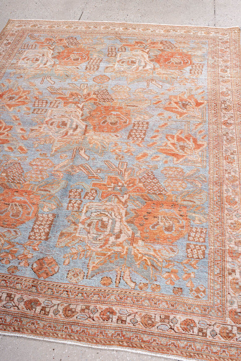 Antique Afshar Area Rug (5' x 6')